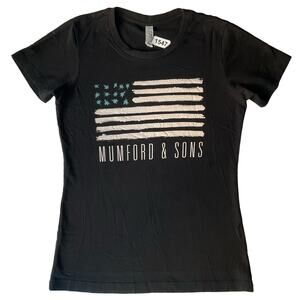 Next Level Apparel Women’s Short Sleeve T-shirt size S, Black, Mumford & Sons